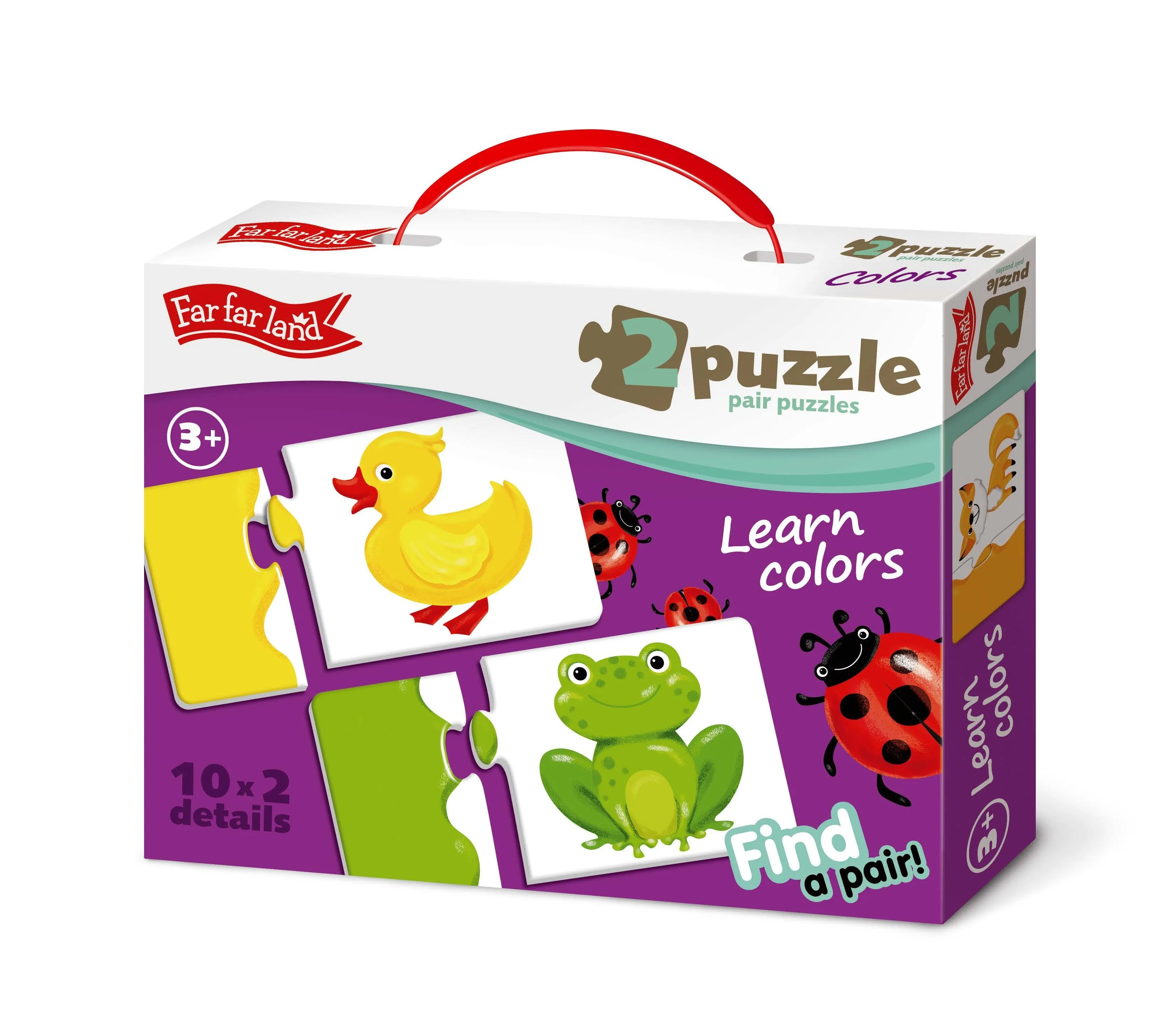 Toddler Puzzles - Learn Colors - Puzzle Pairs Funny Colors