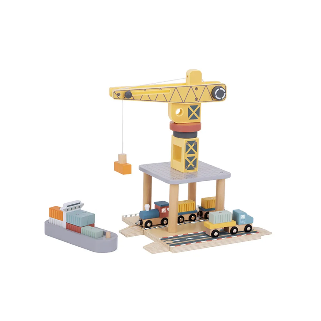 Tooky Toy Port Crane Set