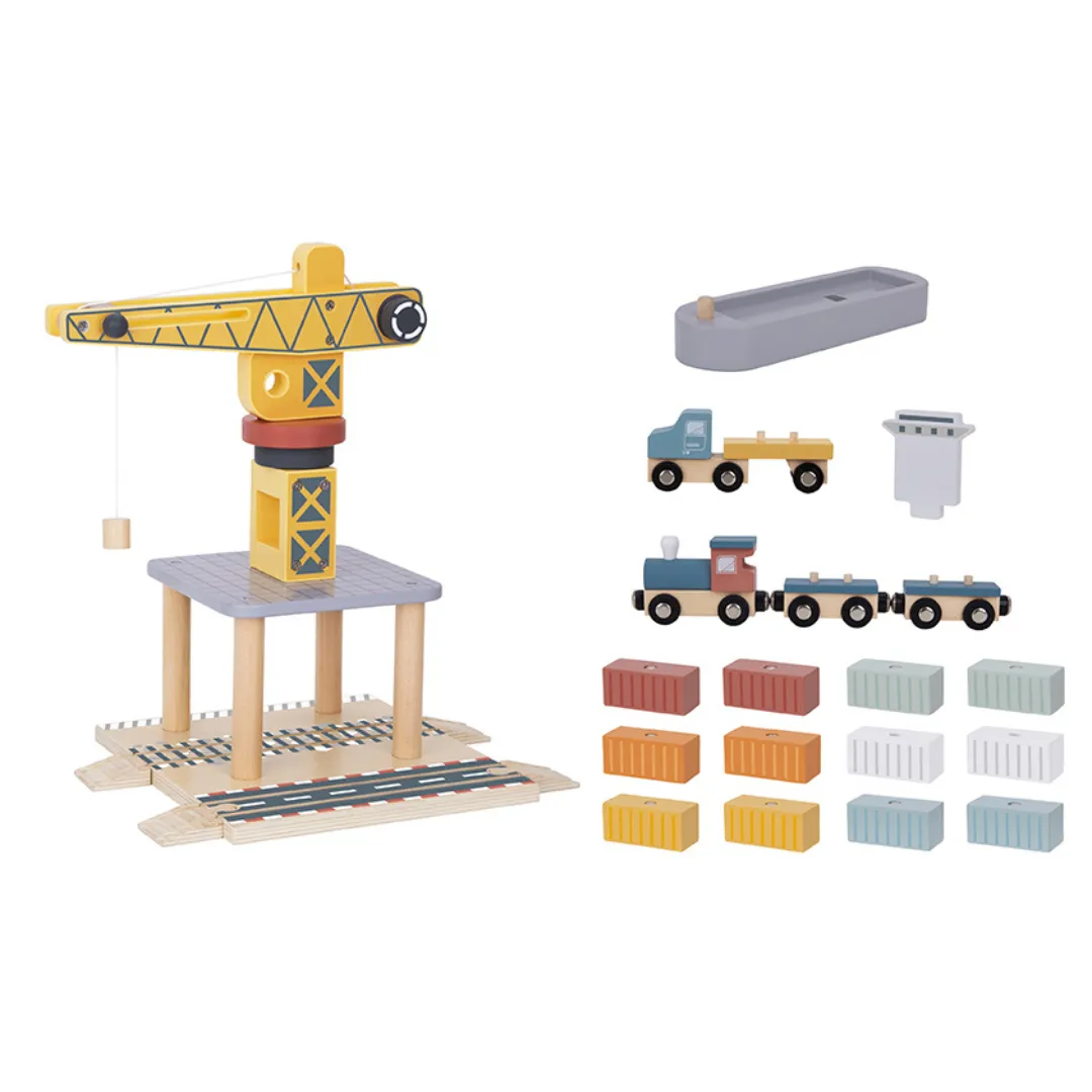 Tooky Toy Port Crane Set