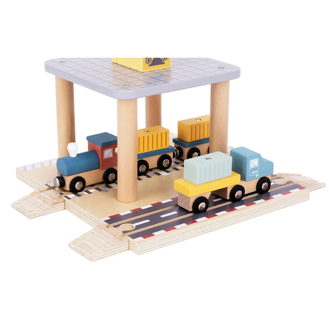 Tooky Toy Port Crane Set