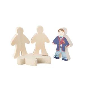 Wooden People Figures 6cm 4pc