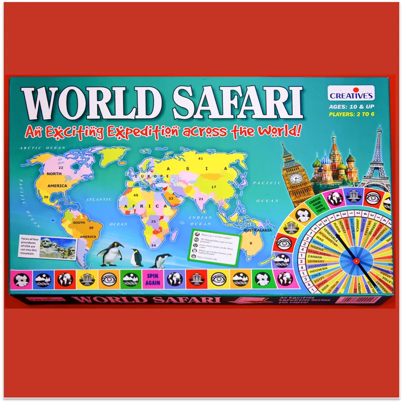 World Safari Educational Board Game