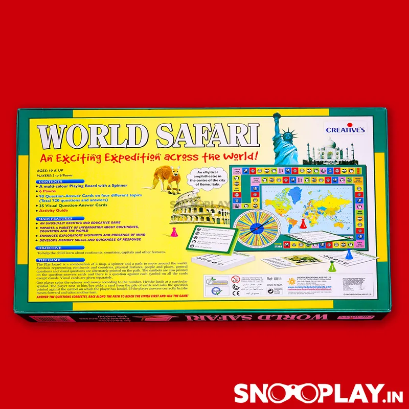 World Safari Educational Board Game